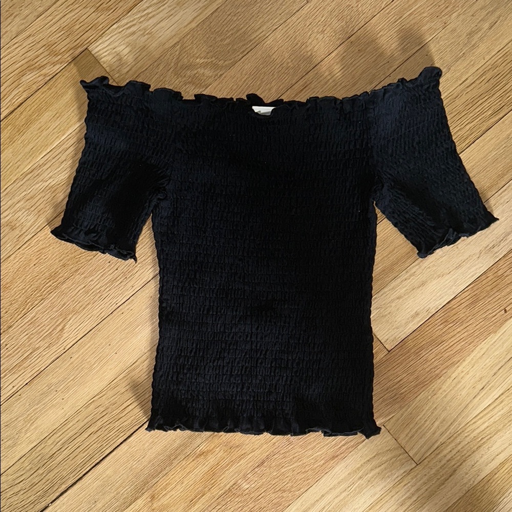 Black Off-Shoulder Top